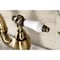 Kingston Brass Bridge Bathroom Faucet with Brass PopUp, Antique Brass KS7973PL - alternate 2